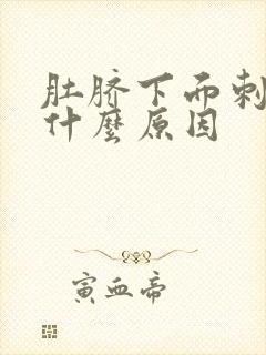 肚脐下面刺疼是什么原因封面