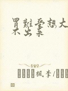 胃难受想大便拉不出来