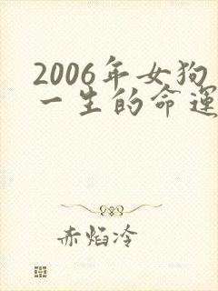 2006年女狗一生的命运