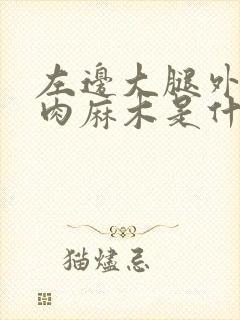 左边大腿外侧的肉麻木是什么原因