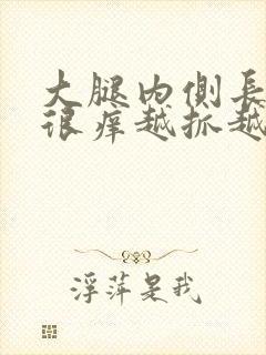 大腿内侧长疙瘩很痒越抓越多