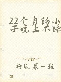 22个月的小孩子晚上不睡觉是什么原因