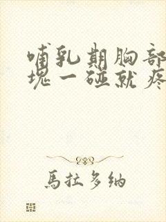 哺乳期胸部有硬块一碰就疼