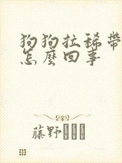 狗狗拉稀带点血怎么回事