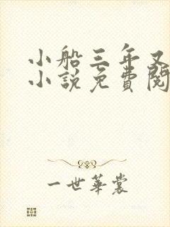 小船三年又三年小说免费阅读封面