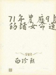 71年农历9月的猪女命运如何封面