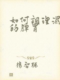 如何调理湿气重的脾胃