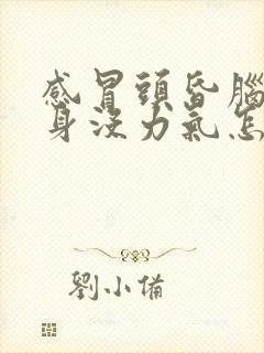 感冒头昏脑涨全身没力气怎么办封面