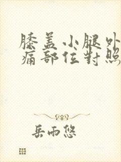 膝盖小腿外侧疼痛部位对照表