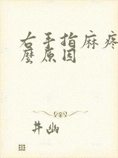 右手指麻疼是什么原因封面