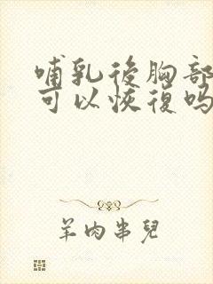 哺乳后胸部变小可以恢复吗