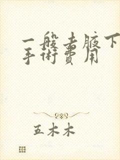 一般去腋下异味手术费用封面