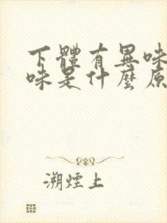 下体有异味腥臭味是什么原因