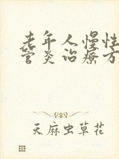 老年人慢性支气管炎治疗方法