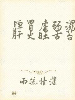 脾胃虚弱湿气重肝火旺舌苔白厚