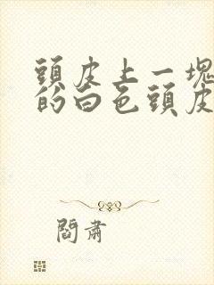 头皮上一块一块的白色头皮屑封面