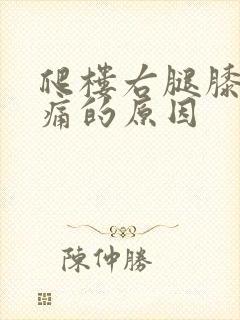 爬楼右腿膝盖疼痛的原因封面