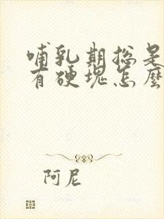 哺乳期总是堵奶有硬块怎么办封面