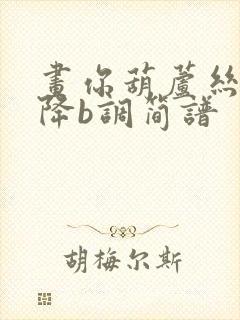 画你葫芦丝简谱降b调简谱