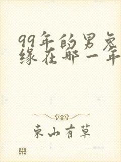 99年的男兔姻缘在哪一年封面
