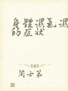 身体湿气湿热重的症状