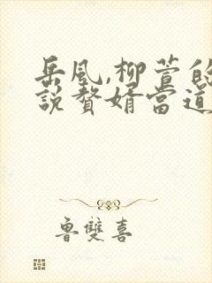 岳风,柳萱的小说赘婿当道