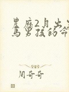 农历2月出生的马男孩的命运