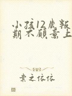 小孩12岁叛逆期不愿意上学