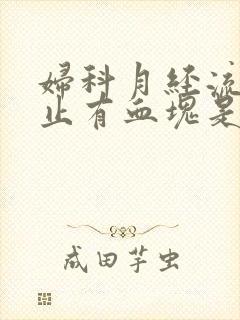 妇科月经流血不止有血块是什么原因封面