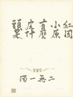 头皮有小红疙瘩是什么原因