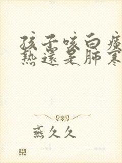 孩子咳白痰是肺热还是肺寒