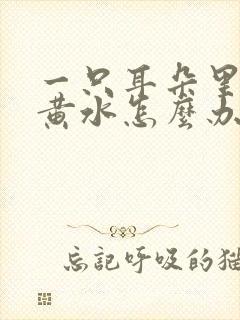 一只耳朵里面流黄水怎么办