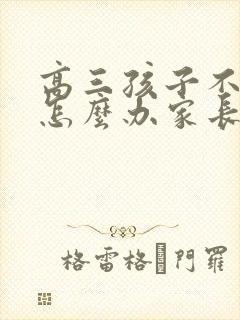 高三孩子不上学怎么办家长怎么开导