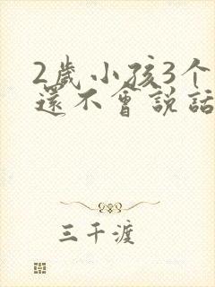 2岁小孩3个月还不会说话