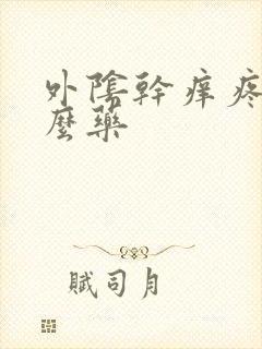 外阴干痒疼用什么药