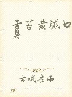 舌苔黄腻口苦口臭