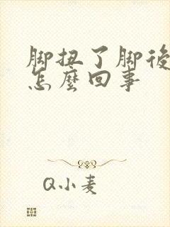 脚扭了脚后跟疼怎么回事封面