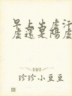 早上出虚汗是阴虚还是阳虚