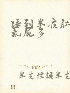 睡到半夜肚子胀气屁多