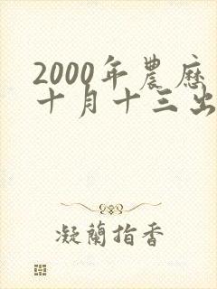 2000年农历十月十三出生的女孩命运如何封面