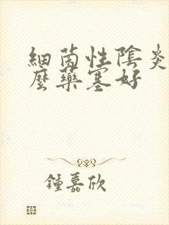 细菌性阴炎用什么药塞好