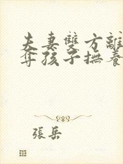 夫妻双方离婚争夺孩子抚养权