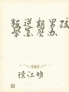 叛逆期男孩子厌学怎么办