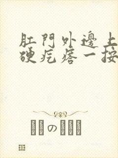 肛门外边上一个硬疙瘩一按疼