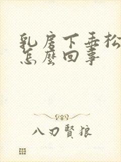 乳房下垂松软是怎么回事