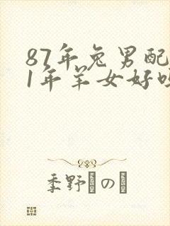 87年兔男配91年羊女好吗