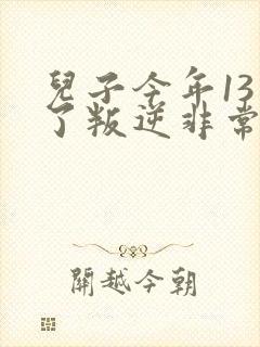 儿子今年13岁了叛逆非常厉害怎么办封面