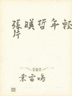 张映哲年轻时照片