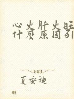 心火肝火旺盛是什么原因引起的封面
