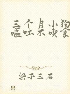 三个月小狗拉稀呕吐不吃食怎么办